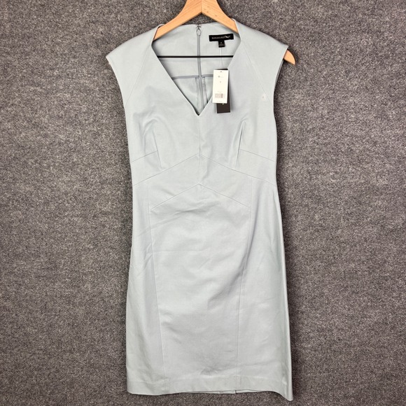 Banana Republic Dresses & Skirts - NEW Banana Republic Pale‎ Blue Sleeveless V Neck sheath Dress Women's Size 8